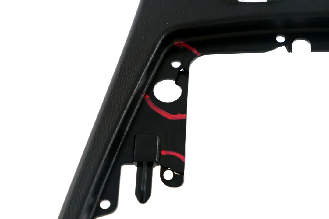 BMW Serie 7 E65 Console centrale Portabevande Base Pelle Schwarz Nero - SKU 7070272-1 - Numero di parte 7044494