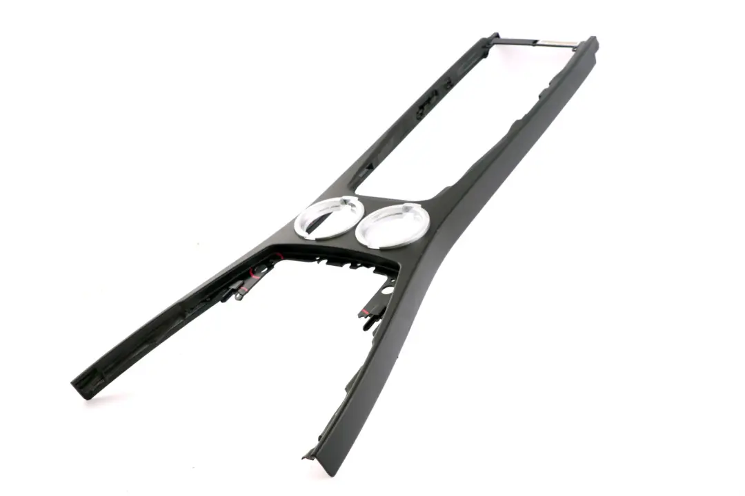 BMW Serie 7 E65 Console centrale Portabevande Base Pelle Schwarz Nero - SKU 7070272-1 - Numero di parte 7044494