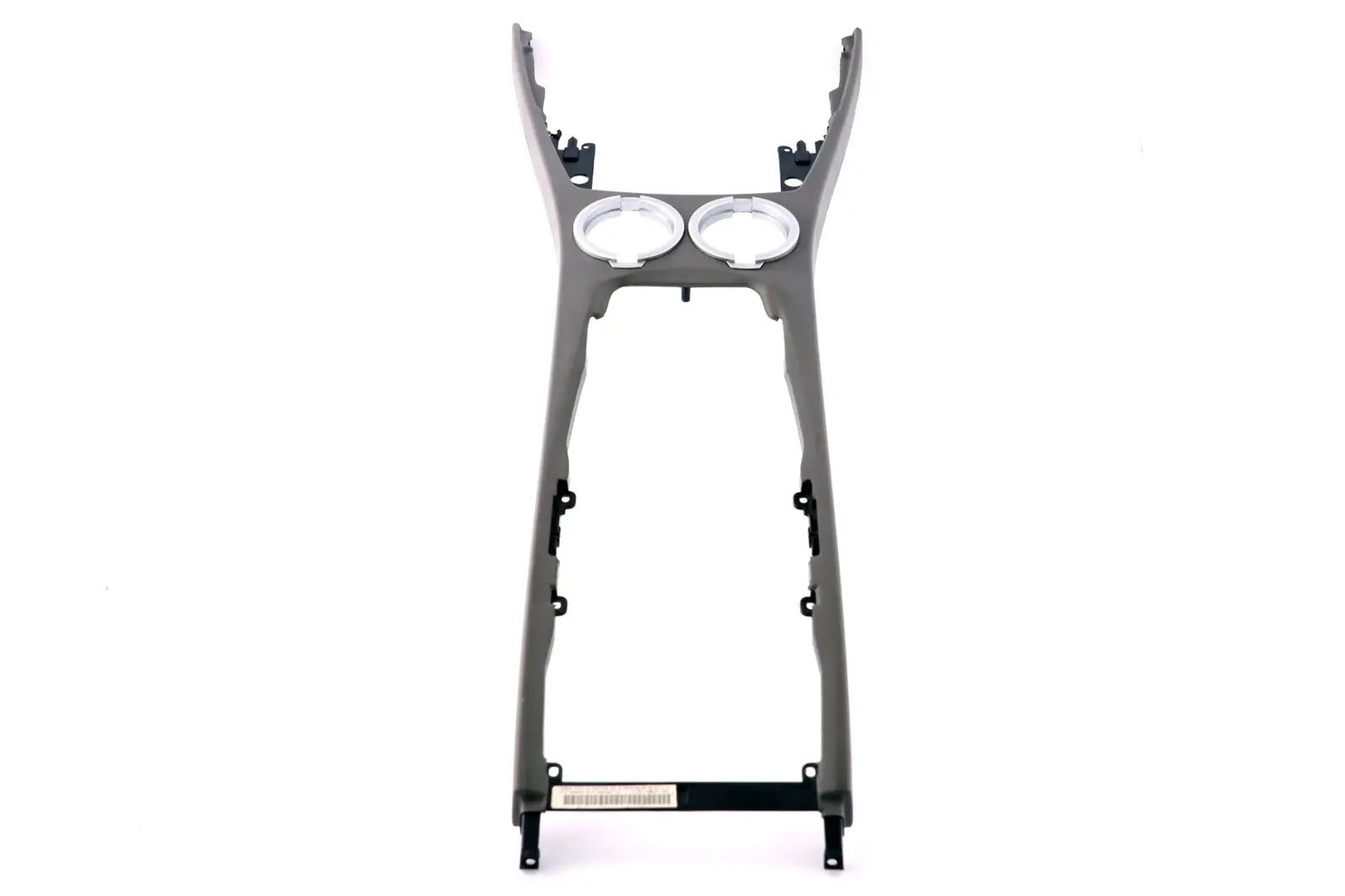 Base Porte Gobelet Pour Console Centrale BMW E65 Cuir Gris Flanelle 7070273