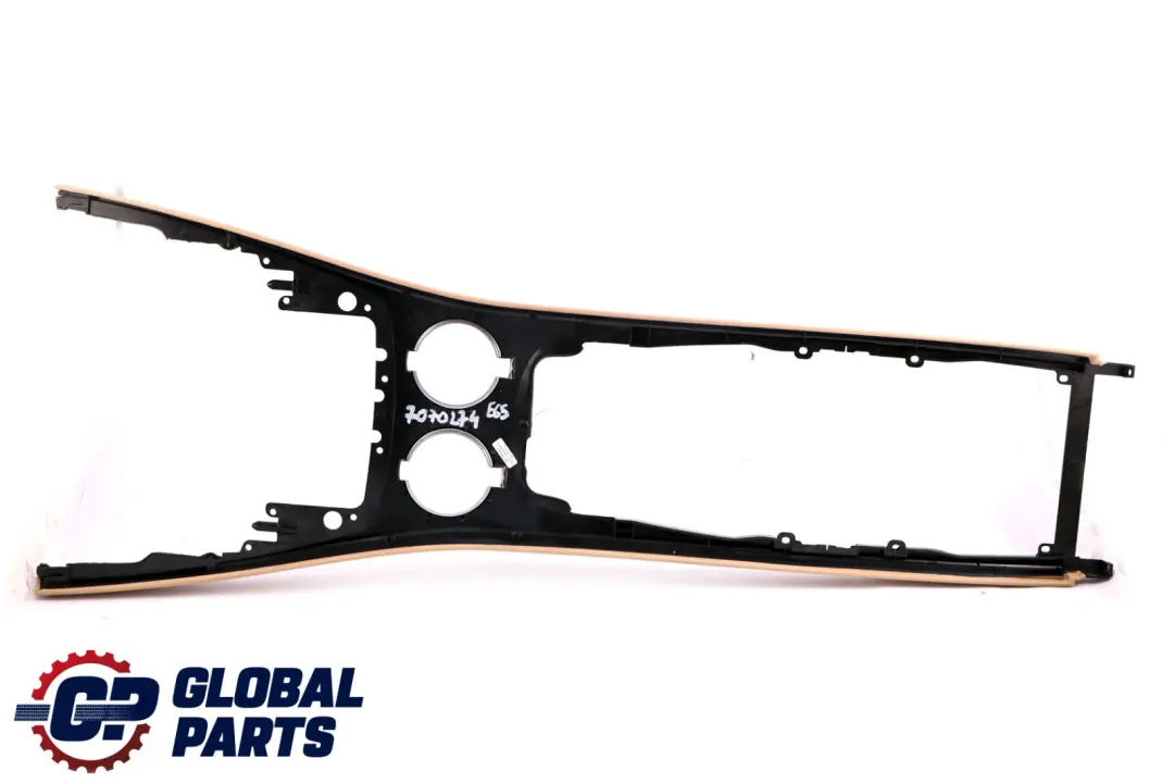 BMW E65 E66 Console Centrale Portabevande Base Pelle Beige - SKU 7070274 - Numero di parte 7070274