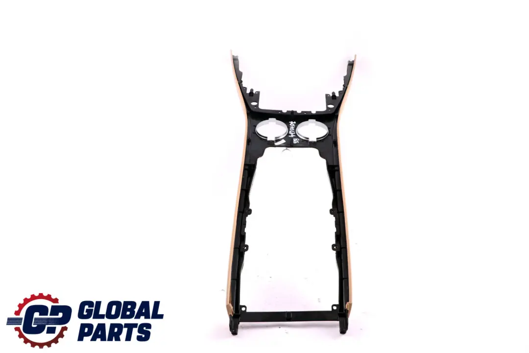 Consola Central Portavasos Base Cuero Beige para BMW E65 E66 con número de pieza 7070274 BMW E65 E66 Consola Central Portavasos Base Cuero Beige - SKU 7070274 - Número de pieza 7070274