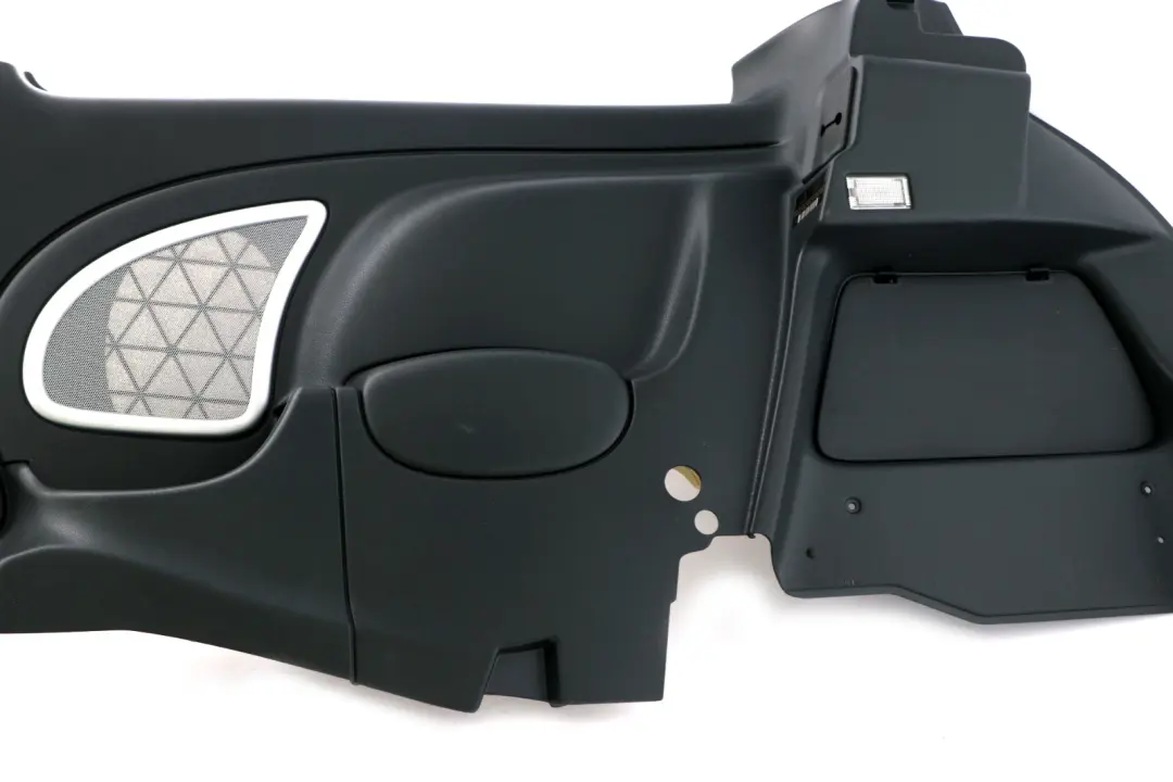Right O/S Lateral Trim Side Panel Panther Black to Mini Cooper R50 R53 Rear with Part number 7070338 Mini Cooper R50 R53 Rear Right O/S Lateral Trim Side Panel Panther Black - SKU 7070338 - Part number 7070338