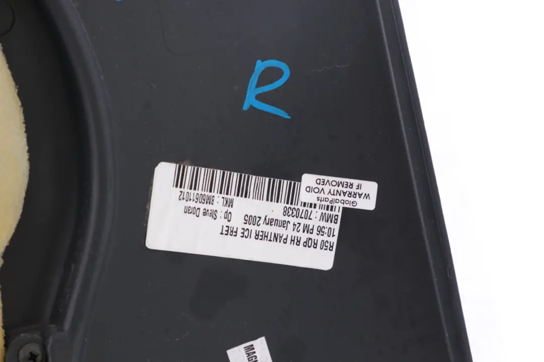 Mini Cooper R50 R53 Rear Right O/S Lateral Trim Side Panel Panther Black - SKU 7070338 - Part number 7070338