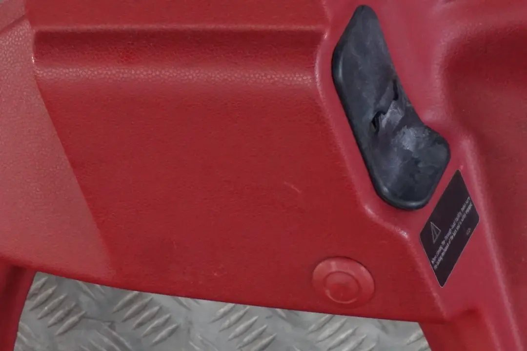 Left N/S Lateral Trim Side Panel Tartan Red to BMW Mini Cooper R50 R53 Rear with Part number 7070341 BMW Mini Cooper R50 R53 Rear Left N/S Lateral Trim Side Panel Tartan Red - SKU 7070341 - Part number 7070341