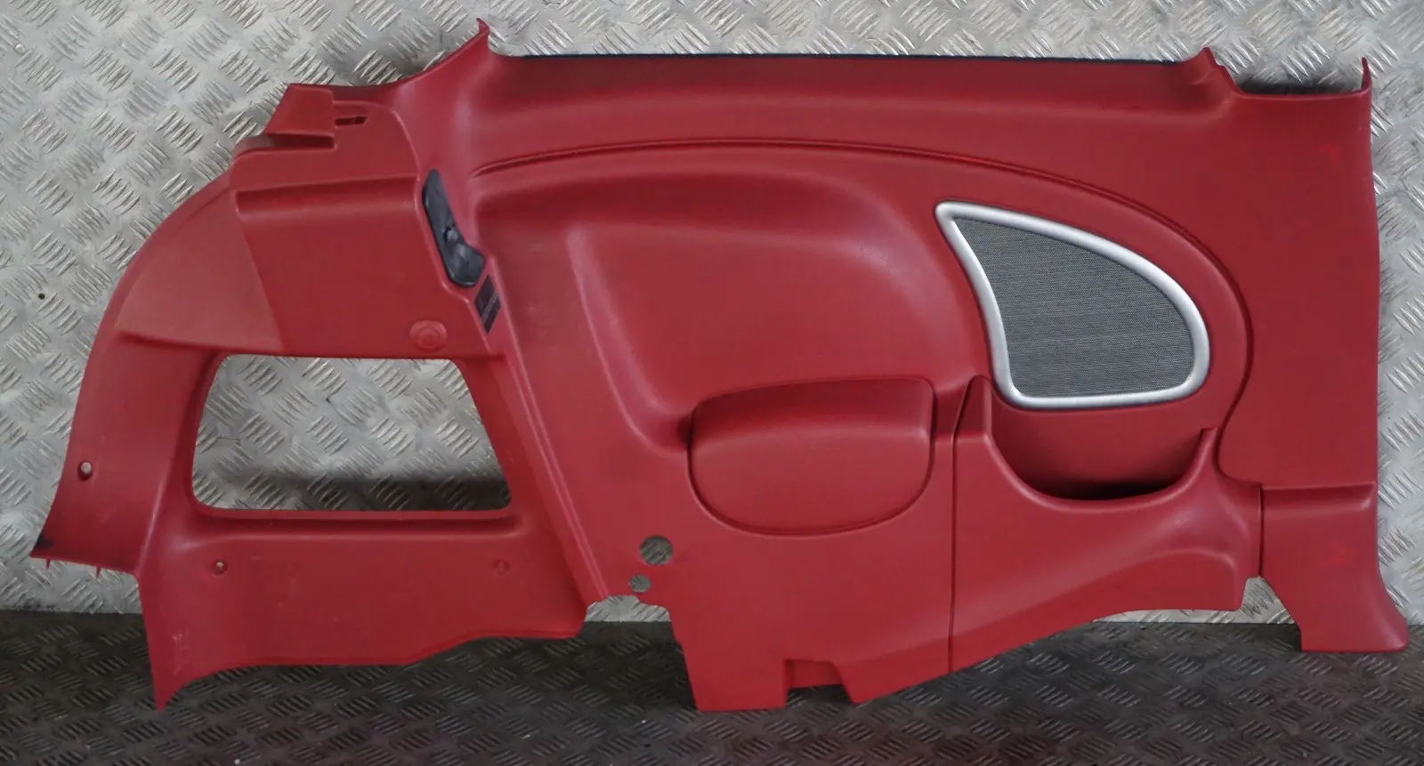 BMW Mini Cooper R50 Seitenverkleidung Hinten Links Tartan Rot 7070341