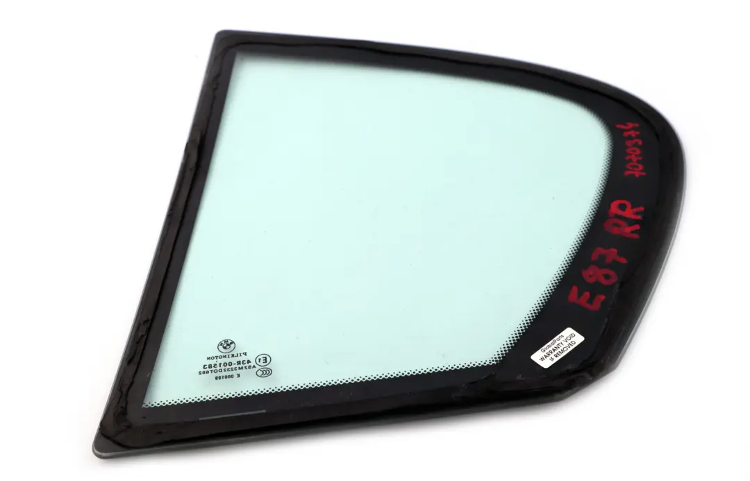 BMW E87 Fixed Door Window Glass Glazing AS2 Rear Right O/S - SKU 7070374 - Part number 7070374