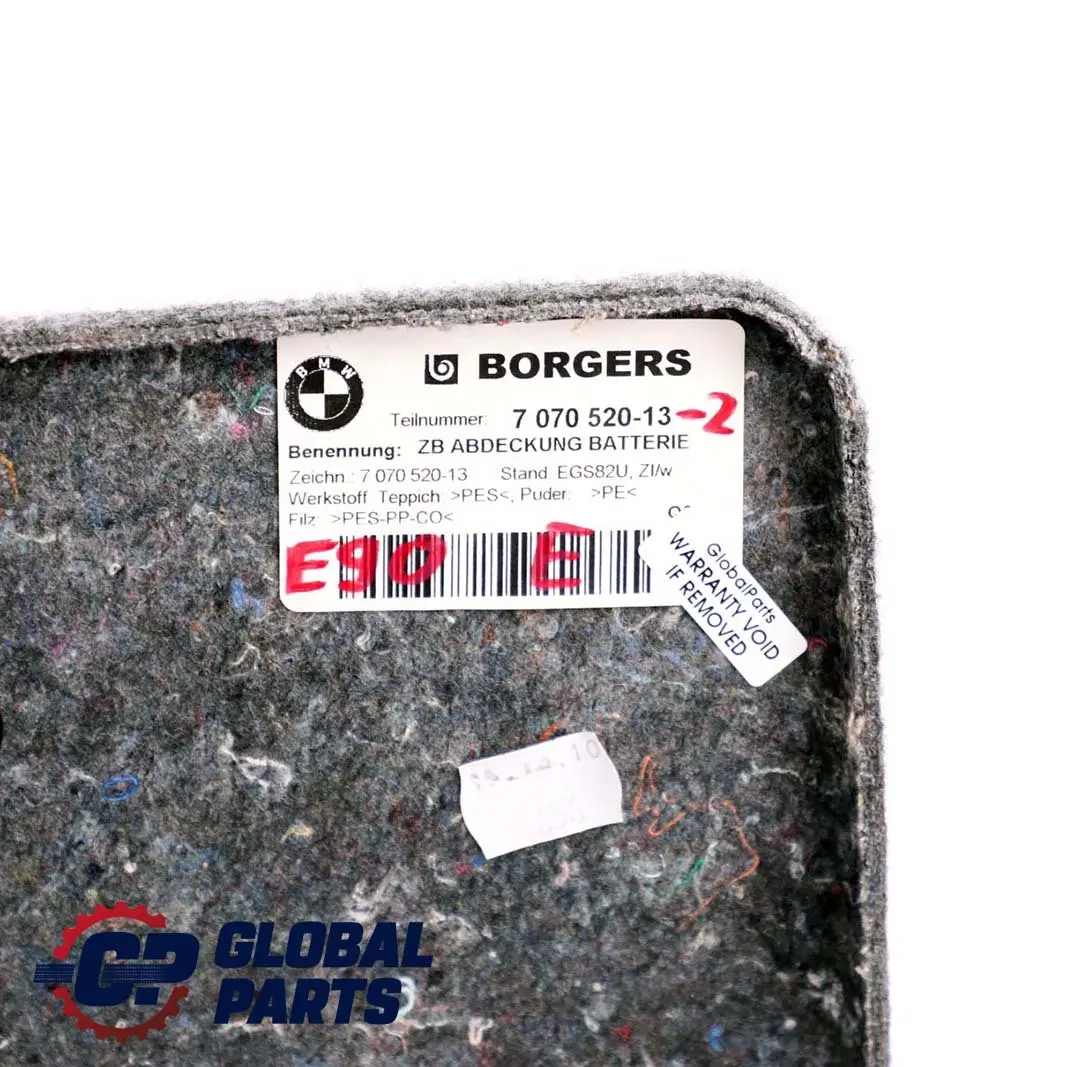 Copertura Batteria Grigio 5147 per BMW E90 E90N LCI 2 con numero di parte 7070520 BMW E90 E90N LCI 2 Copertura Batteria Grigio 5147 - SKU 7070520-2 - Numero di parte 7070520