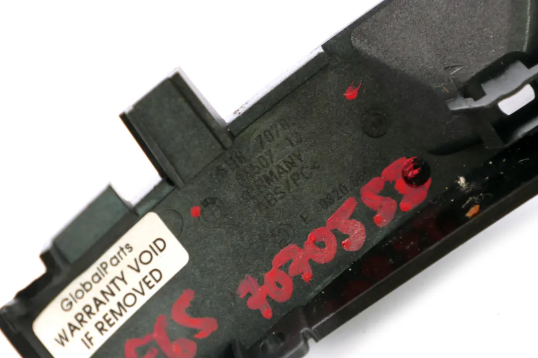 BMW E65 E66 E67 Tapa Apoyabrazos Central Delantero Plata Oscuro 7070550 - SKU 7070553 - Número de pieza 7070553