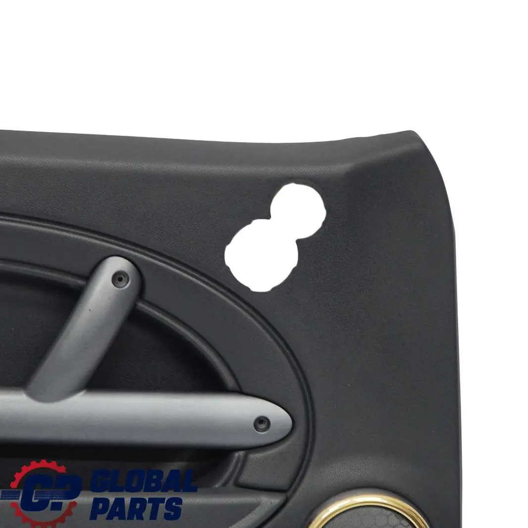 Front Left N/S Door Card Side Trim Panther Black Kaleido Gold to BMW Mini R50 with Part number 7070589 BMW Mini R50 Front Left N/S Door Card Side Trim Panther Black Kaleido Gold - SKU 7070589-1 - Part number 7070589