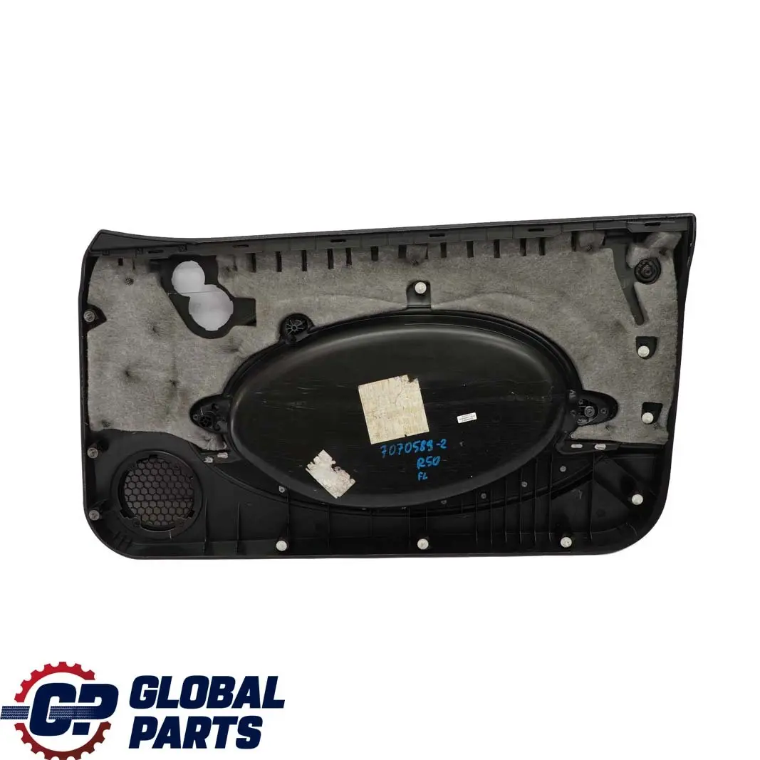 Anteriore Sinistra Scheda Porta Lato Trim Panther Aqua Kaleido per BMW Mini R50 con numero di parte 7070589 BMW Mini R50 Anteriore Sinistra Scheda Porta Lato Trim Panther Aqua Kaleido - SKU 7070589-2 - Numero di parte 7070589