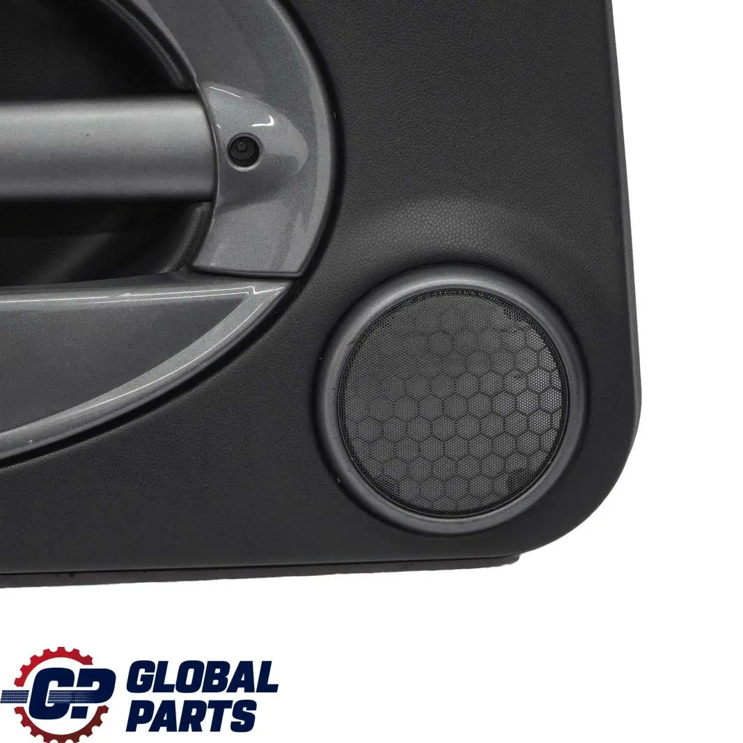 Front Left N/S Door Card Side Trim Panther Black Aqua Kaleido to Mini R50 with Part number 7070589 Mini R50 Front Left N/S Door Card Side Trim Panther Black Aqua Kaleido - SKU 7070589-2 - Part number 7070589