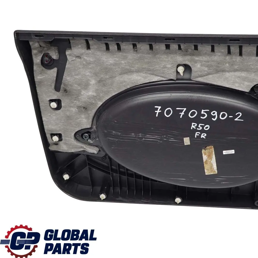 Türverkleidung Dekor Anthrazit Vorne Rechts Panther Black Kaleido für BMW Mini R50 mit Teilenummer 7070590 BMW Mini R50 Türverkleidung Dekor Anthrazit Vorne Rechts Panther Black Kaleido - SKU 7070590-2 - Teilenummer 7070590