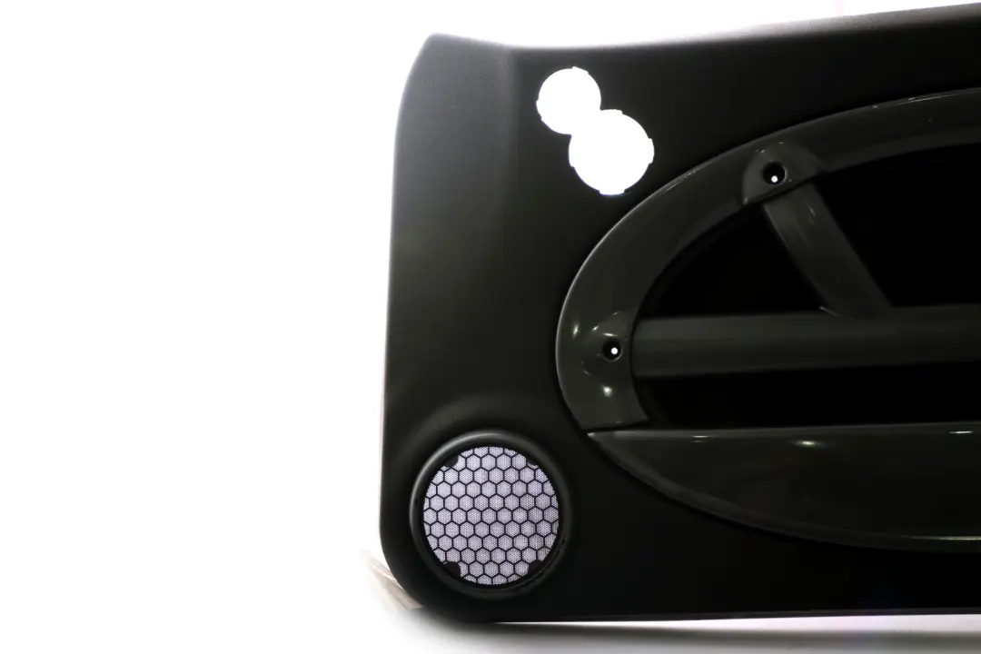 Front Right O/S Door Card Side Trim Panther Black Kaleido to BMW Mini R50 R52 with Part number 7070590 BMW Mini R50 R52 Front Right O/S Door Card Side Trim Panther Black Kaleido - SKU 7070590 - Part number 7070590