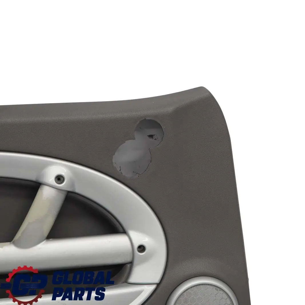 Mini R50 R53 Frente Izquierda Tarjeta de la Puerta Lado Paño Tela Gris Plata - SKU 7070591 - Número de pieza 7070591