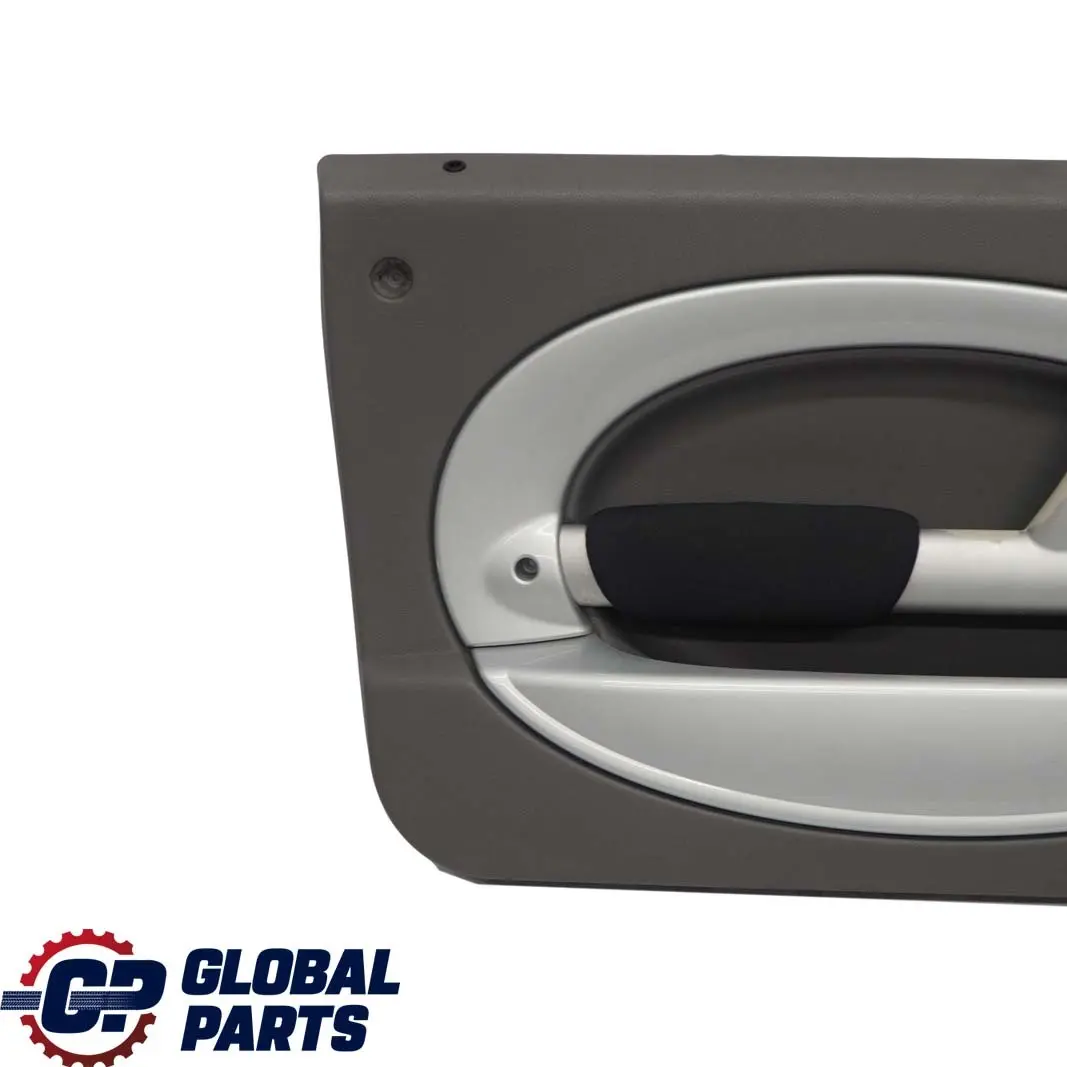 Frente Izquierda Tarjeta de la Puerta Lado Paño Tela Gris Plata para Mini R50 R53 con número de pieza 7070591 Mini R50 R53 Frente Izquierda Tarjeta de la Puerta Lado Paño Tela Gris Plata - SKU 7070591 - Número de pieza 7070591