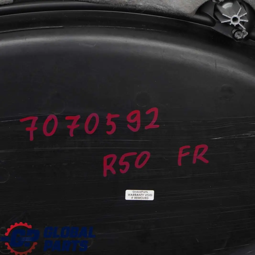 Mini R50 R53 Delantera Derecha Tarjeta De La Puerta Lado Pa?o Tela Gris Plata - SKU 7070592 - Número de pieza 7070592