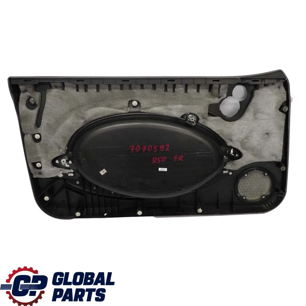 Pannello Porta Decorazione Anteriore Destro Grigio Argento Tessuto per Mini R50 con numero di parte 7070592 Mini R50 Pannello Porta Decorazione Anteriore Destro Grigio Argento Tessuto - SKU 7070592 - Numero di parte 7070592