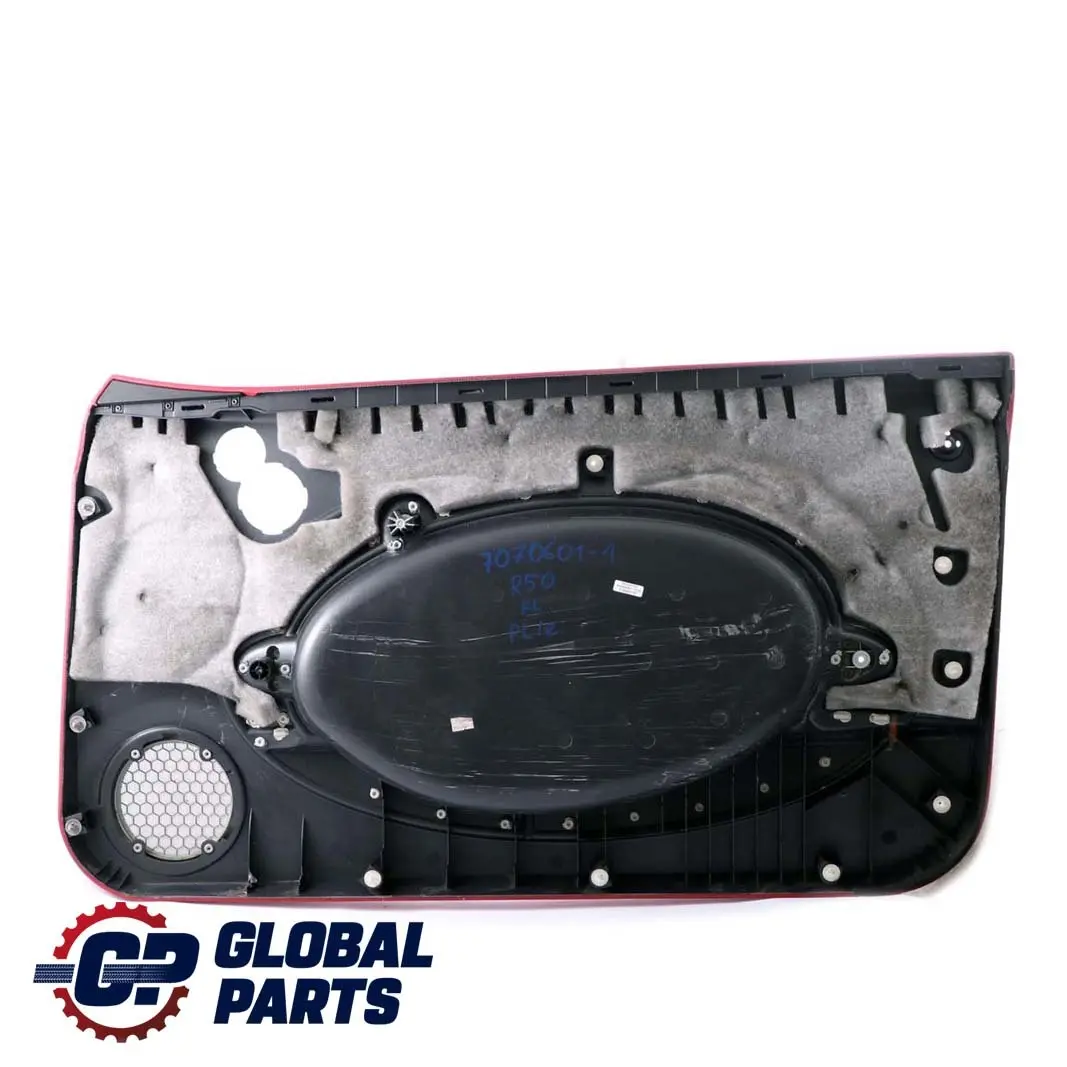BMW Mini R50 R53 1 Front Left N/S Door Card Trim Tartan Red Silver - SKU 7070601-1 - Part number 7070601