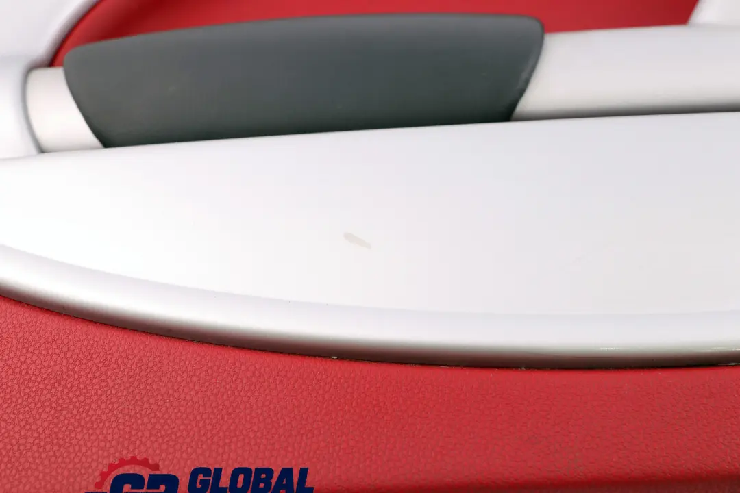 Front Left N/S Door Card Trim Tartan Red Silver to BMW Mini R50 R53 with Part number 7070601 BMW Mini R50 R53 Front Left N/S Door Card Trim Tartan Red Silver - SKU 7070601 - Part number 7070601