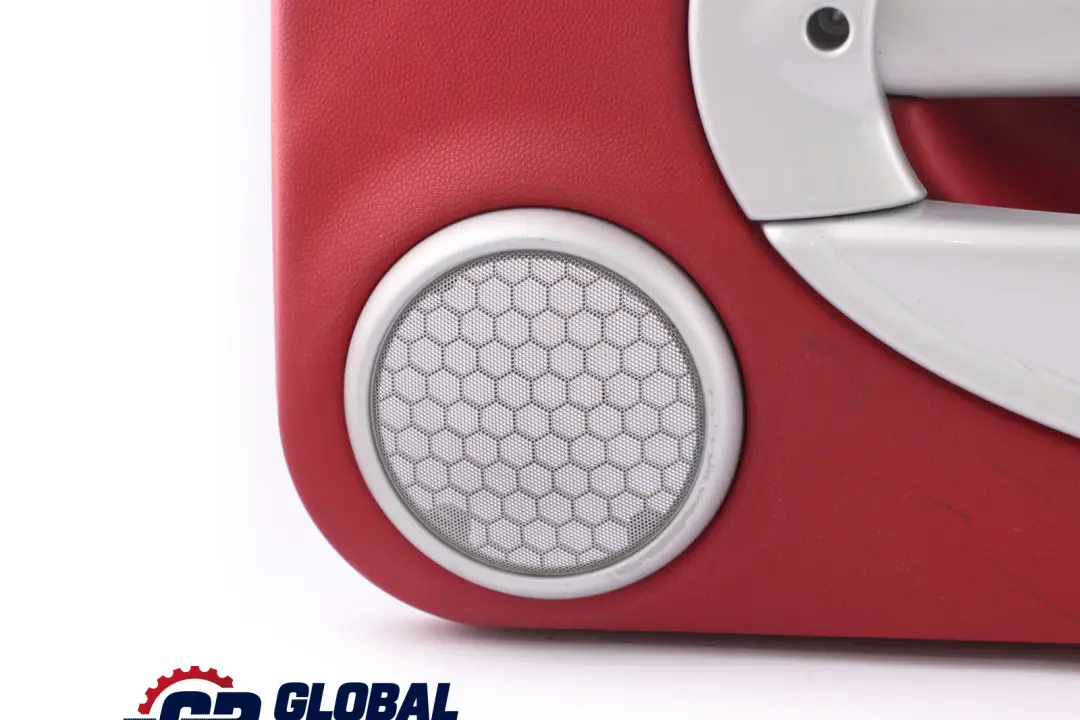 Front Right O/S Door Card Trim Tartan Red Silver to BMW Mini R50 R53 with Part number 7070602 BMW Mini R50 R53 Front Right O/S Door Card Trim Tartan Red Silver - SKU 7070602 - Part number 7070602