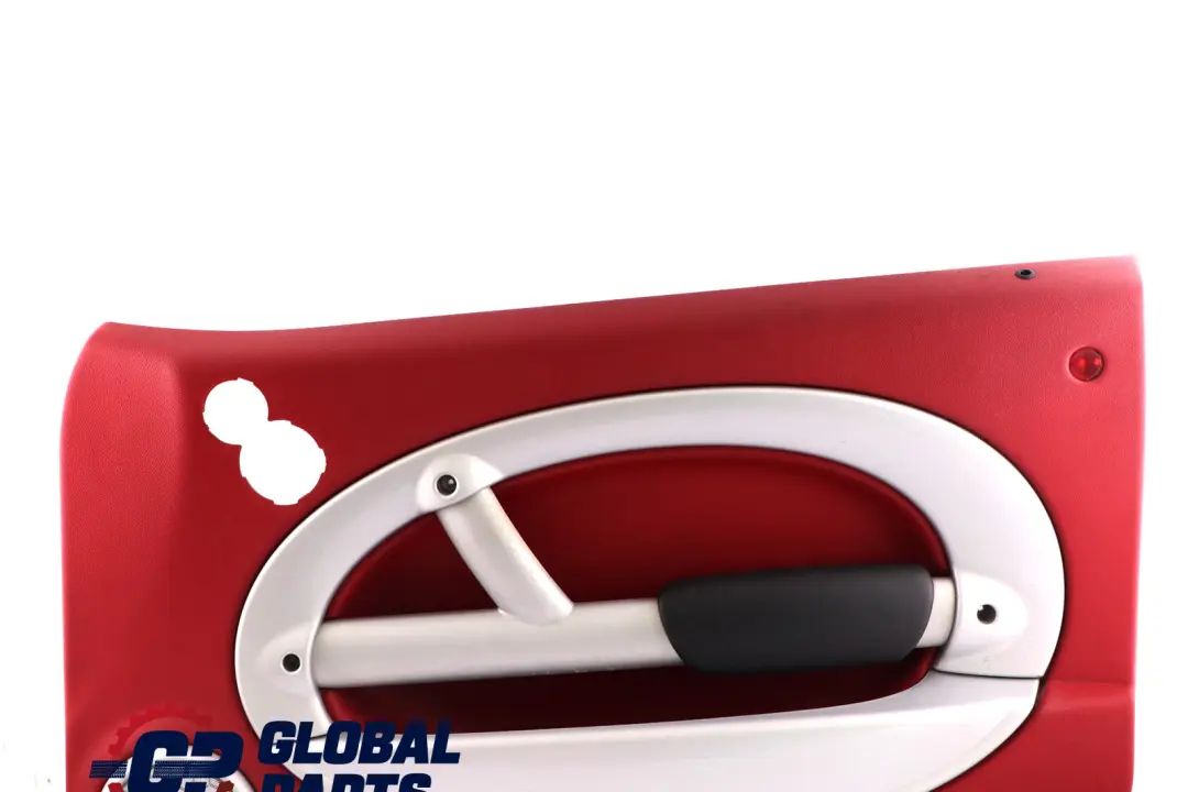 Front Right O/S Door Card Trim Tartan Red Silver to BMW Mini R50 R53 with Part number 7070602 BMW Mini R50 R53 Front Right O/S Door Card Trim Tartan Red Silver - SKU 7070602 - Part number 7070602