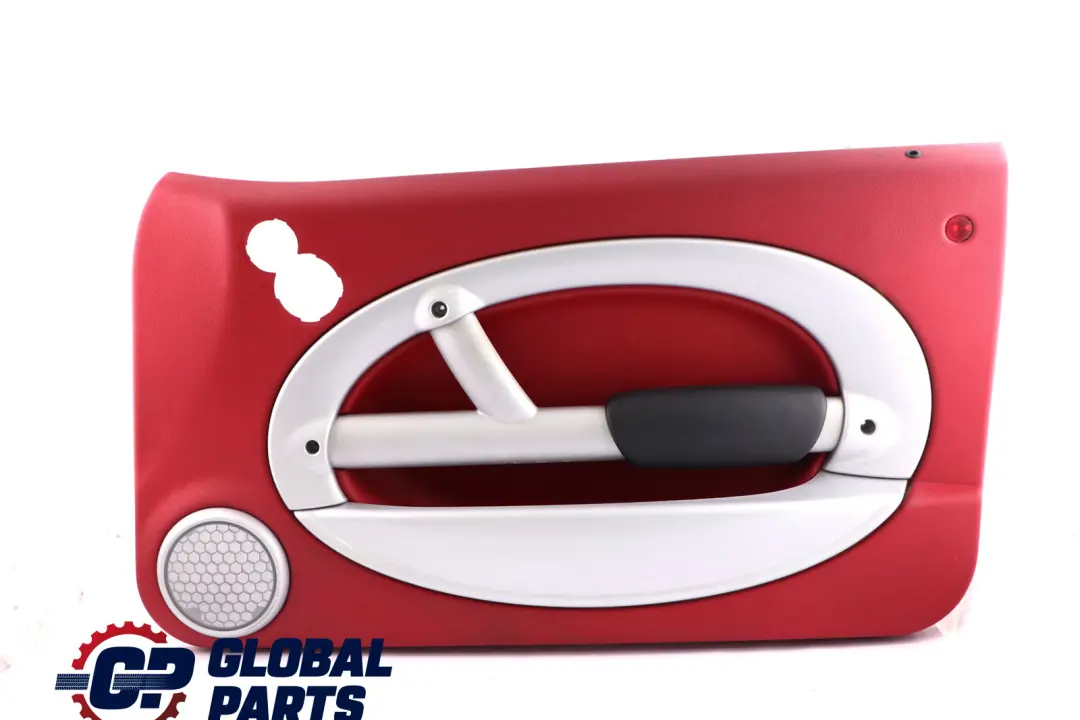 Front Right O/S Door Card Trim Tartan Red Silver to BMW Mini R50 R53 with Part number 7070602 BMW Mini R50 R53 Front Right O/S Door Card Trim Tartan Red Silver - SKU 7070602 - Part number 7070602