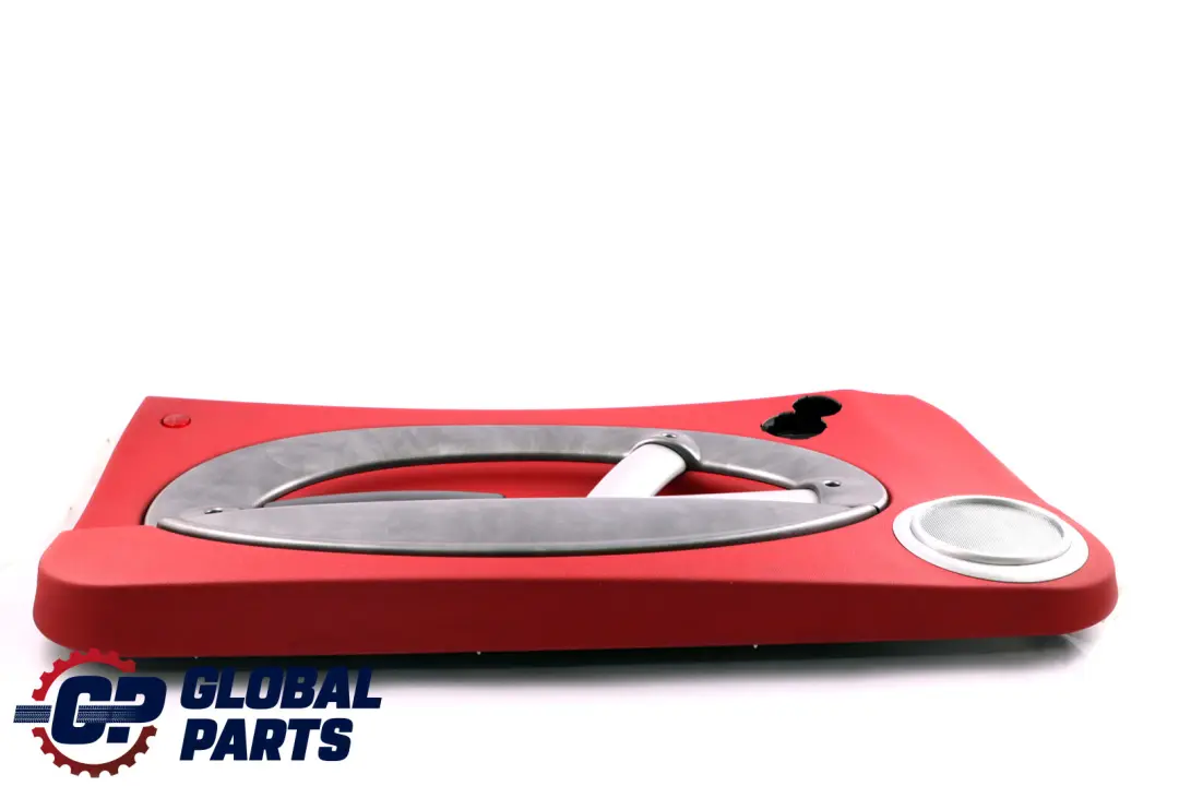 Front Left N/S Door Card Trim Tartan Red Alloy Patina HiFi to BMW Mini R50 R53 with Part number 7070631 BMW Mini R50 R53 Front Left N/S Door Card Trim Tartan Red Alloy Patina HiFi - SKU 7070631 - Part number 7070631