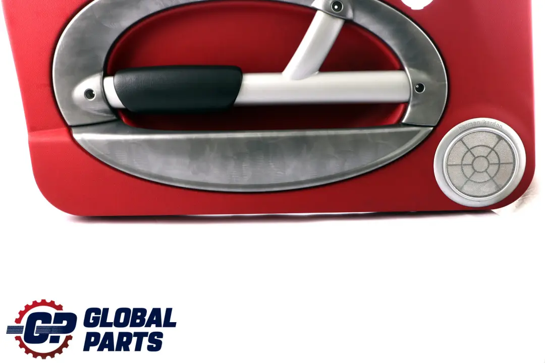 BMW Mini R50 R53 Front Left N/S Door Card Trim Tartan Red Alloy Patina HiFi - SKU 7070631 - Part number 7070631