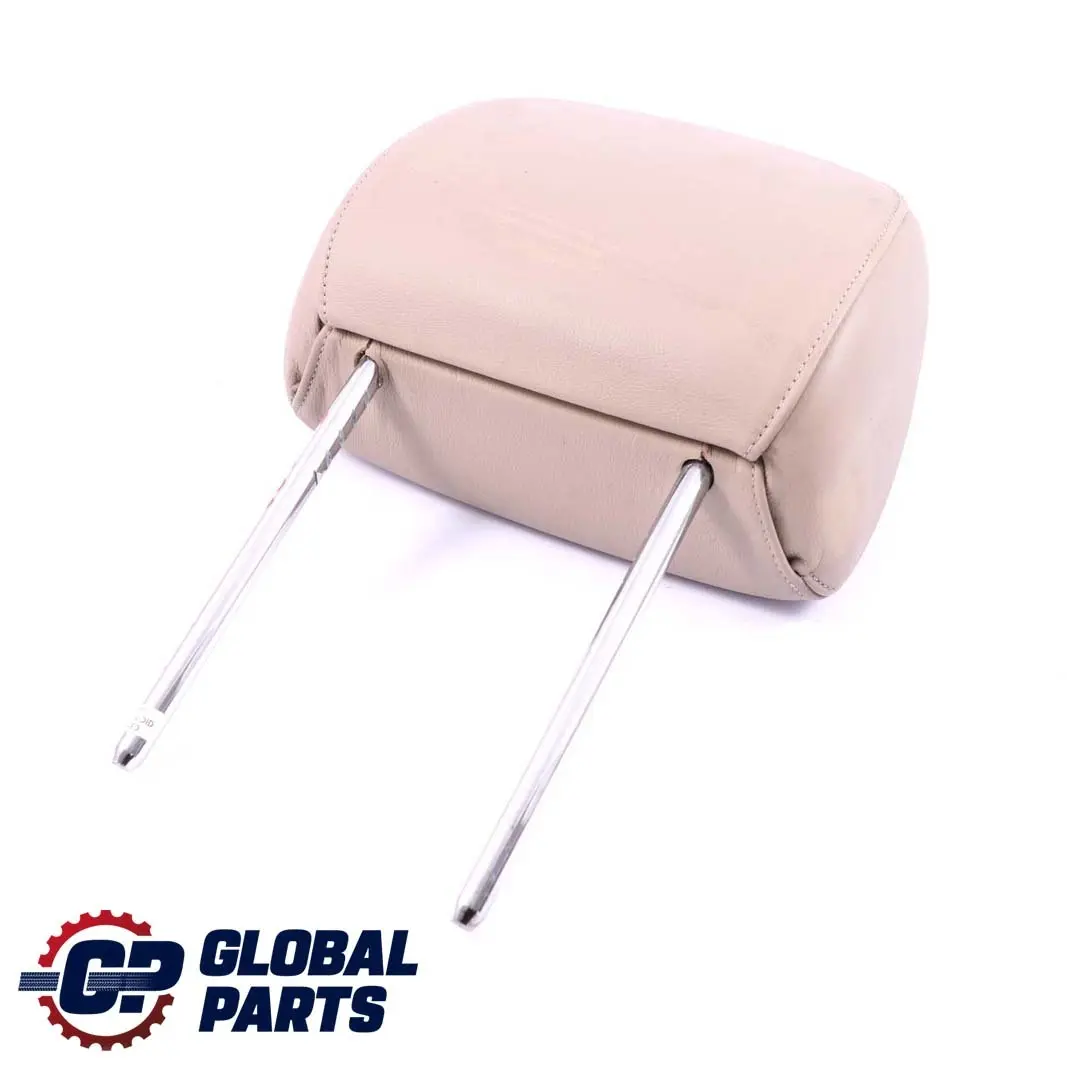Front Seat Left Right N/O/S Leather Headrest Beige to BMW Z4 Series E85 with Part number 7071094 BMW Z4 Series E85 Front Seat Left Right N/O/S Leather Headrest Beige - SKU 7071094 - Part number 7071094