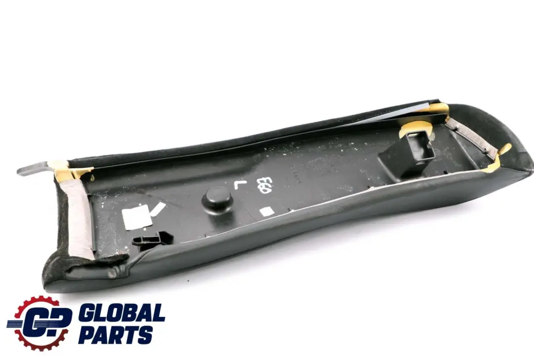 BMW E60 Wykończenie Boczek Oparcia Kanapy Tył Lewy Czarna Skóra - SKU 7071141 - Numer Części 7071141