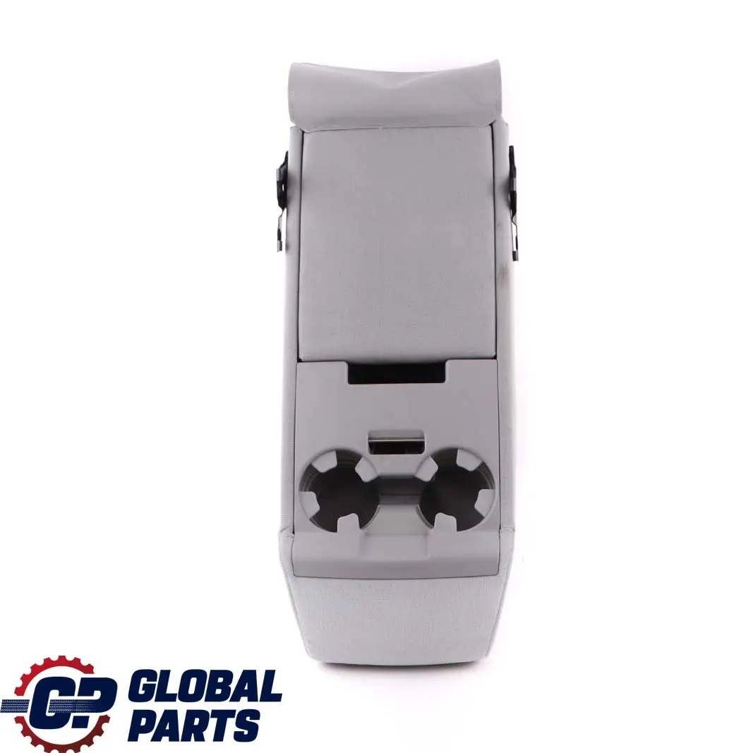 Backrest Centre Armrest Shelf Cup Holder Cloth Grey to BMW E60 Rear Seat with Part number 6988616 BMW E60 Rear Seat Backrest Centre Armrest Shelf Cup Holder Cloth Grey - SKU 7071618 - Part number 6988616