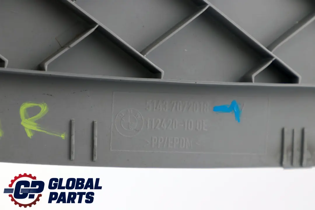 BMW 1 Series E81 Cover Column Pillar C Right O/S Alaskagrau Grey Grau 7072018 - SKU 7072018-1 - Part number 51437072018