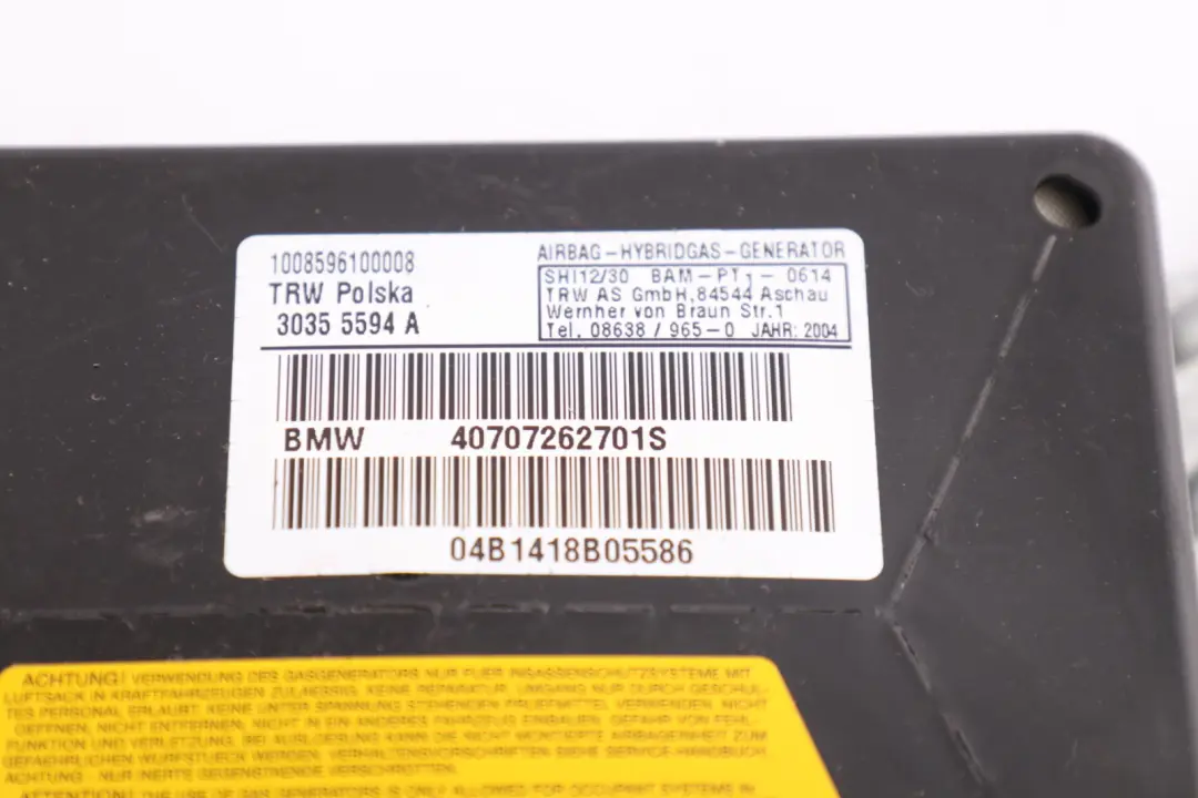 BMW X5 E53 Door Side Air Module Unit Rear Left N/S - SKU 7072627 - Part number 7072627