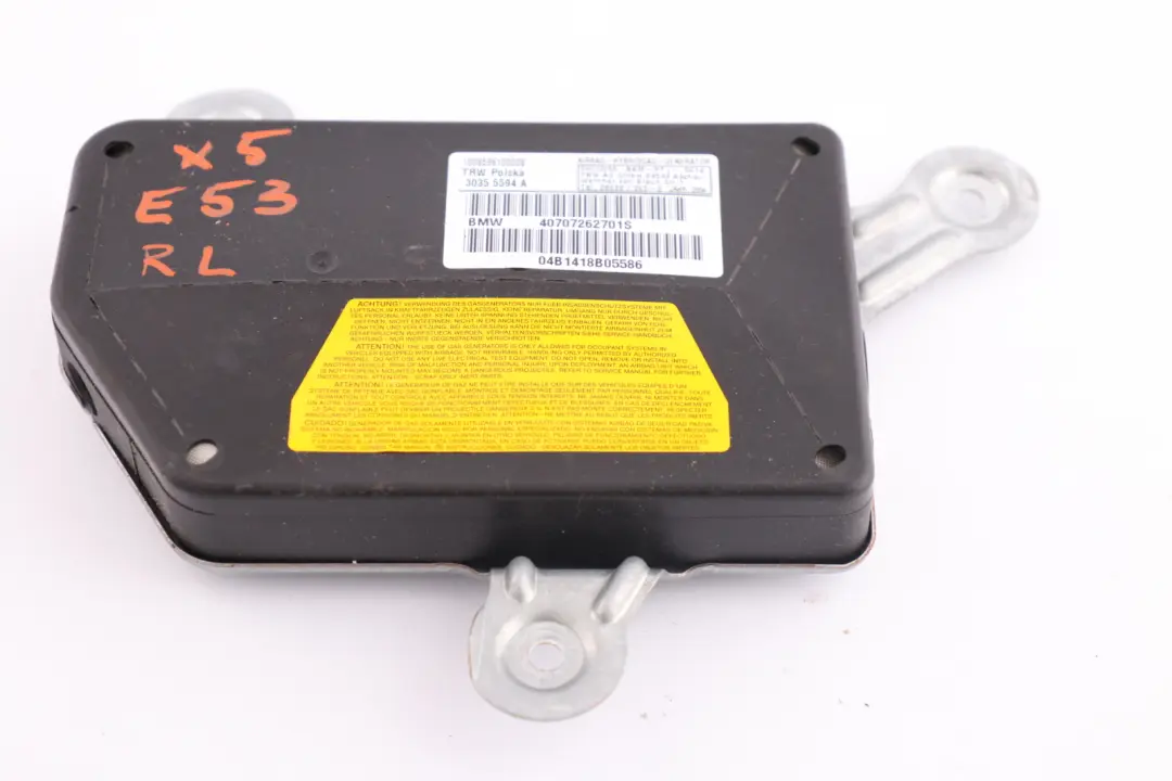 Poduszka Powietrza Airbag Drzwi Lewy Tył do BMW X5 E53 o numerze 7072627 BMW X5 E53 Poduszka Powietrza Airbag Drzwi Lewy Tył - SKU 7072627 - Numer Części 7072627