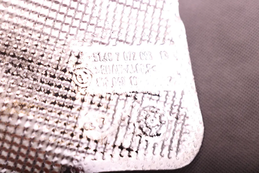 BMW E84 E90 E91 E93 Plaque d'isolation Thermique de la Paroi Avant - SKU 7072693 - Numéro de pièce 7072693