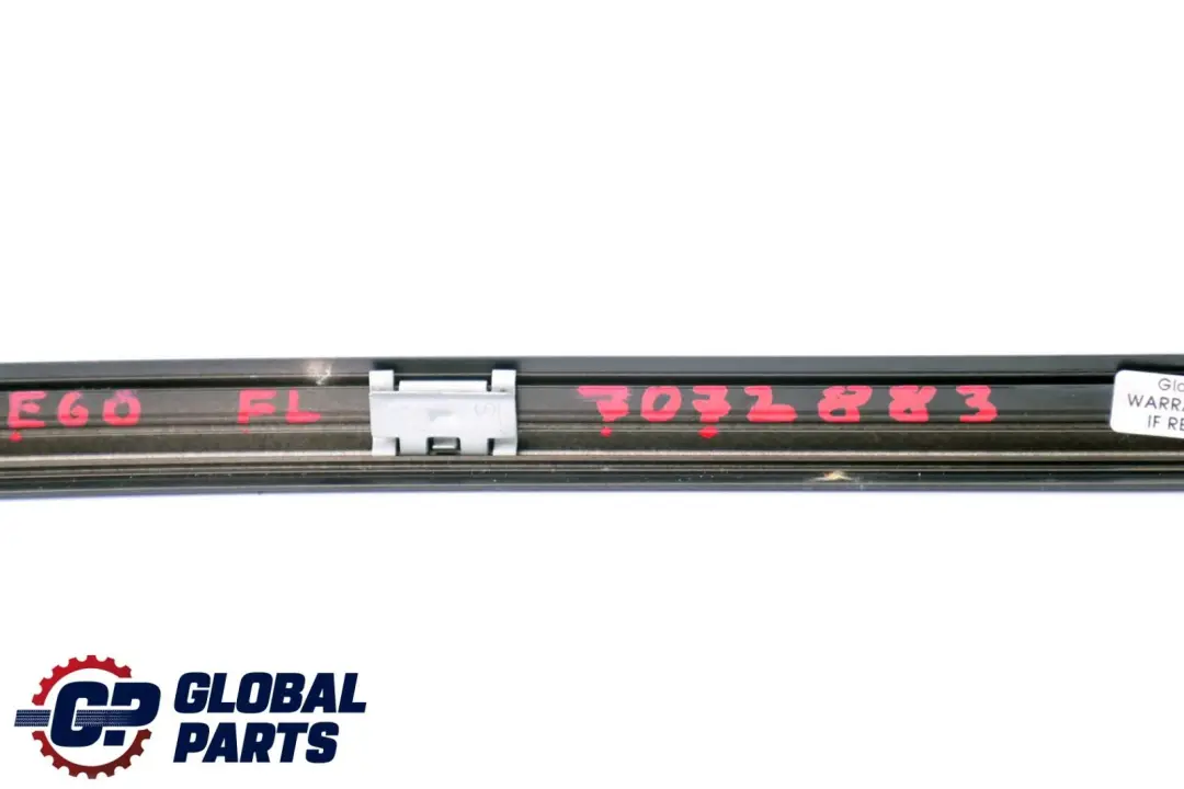 BMW 5 er E60 E61 LCI Blende Fensterrahmen Oben Tür Vorne Links Schwarz - SKU 7072883 - Teilenummer 7072883