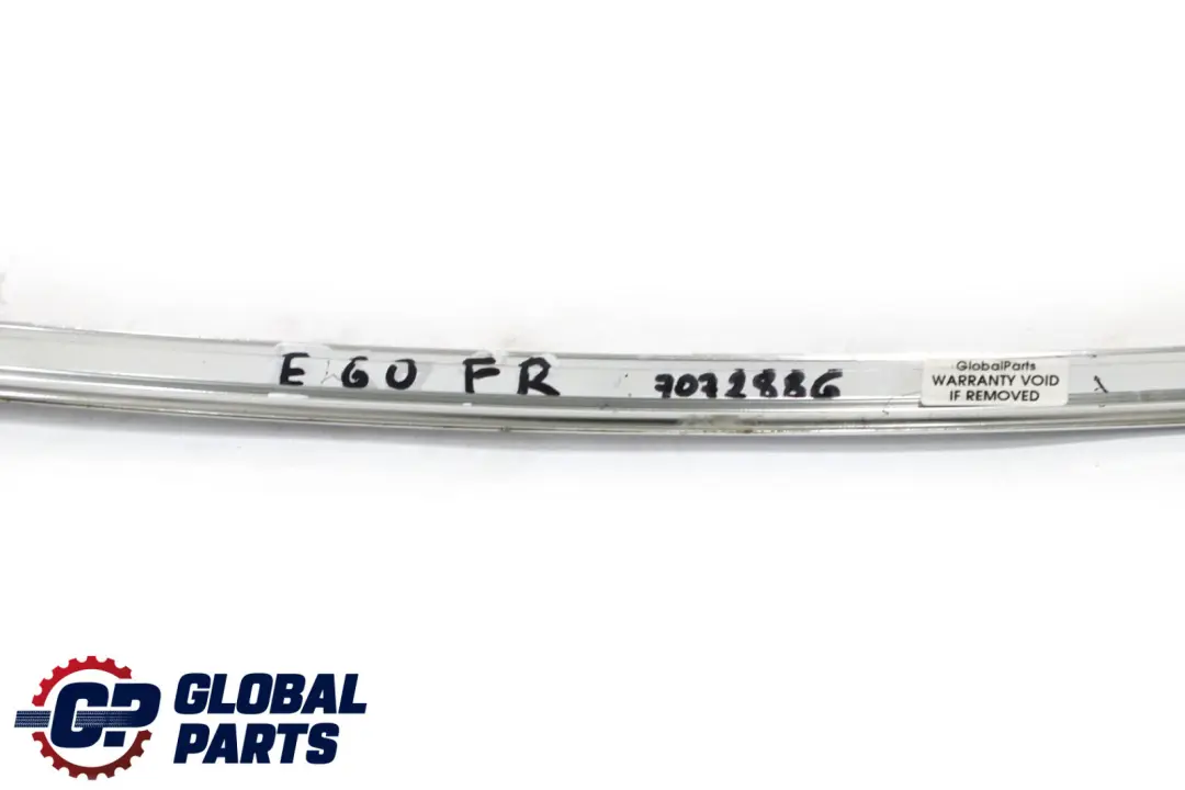 Finisher Window Frame Trim Top Front Right O/S Chrome to BMW 5 Series E60 E61 with Part number 7072886 BMW 5 Series E60 E61 Finisher Window Frame Trim Top Front Right O/S Chrome - SKU 7072886 - Part number 7072886