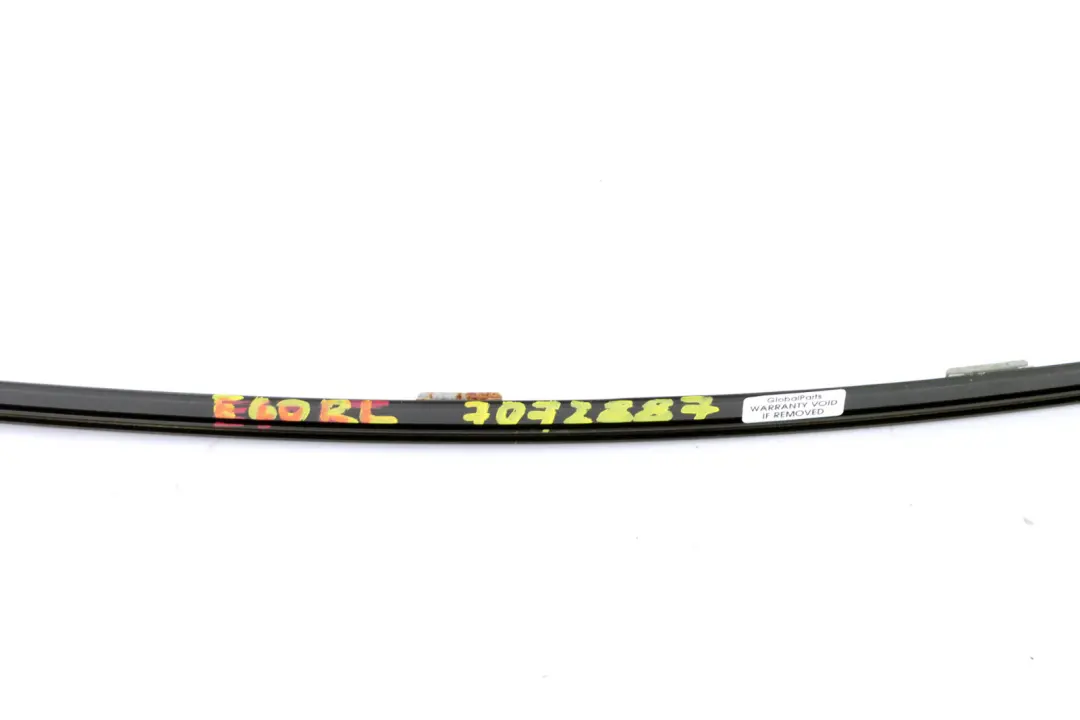 BMW E60 E60N LCI Acabado Marco Ventana Superior Puerta Trasera Izquierda Negro - SKU 7072887 - Número de pieza 7072887