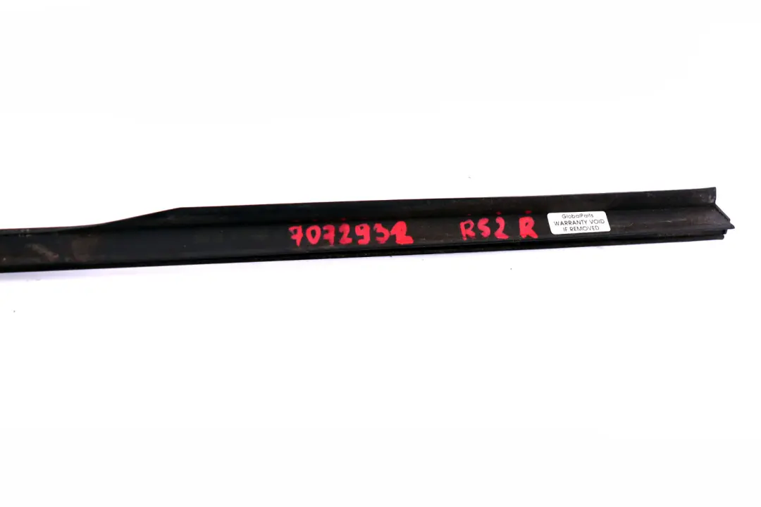 Mini Cooper R52 Cabrio Weatherstrip Strip Quarter Side Chrome Trim Rear Right - SKU 7072932 - Part number 7072932
