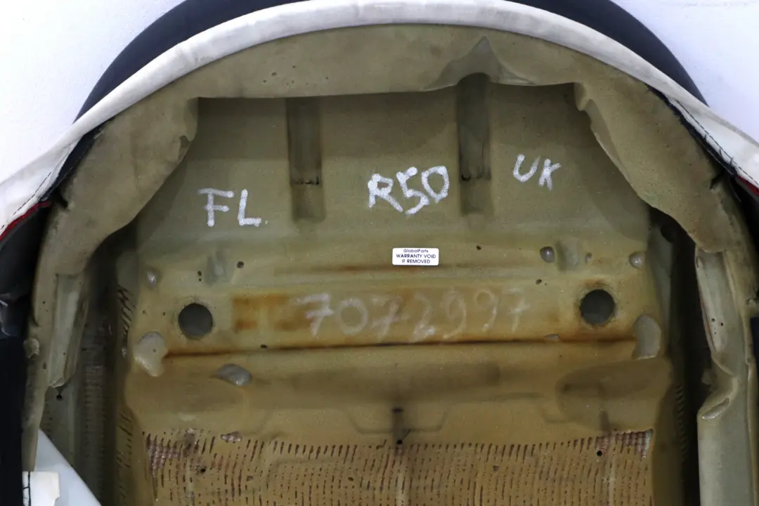 Front Left Sport Seat N/S Backrest Squab Cloth Tartan Red to BMW Mini Cooper R50 with Part number 7072997 BMW Mini Cooper R50 Front Left Sport Seat N/S Backrest Squab Cloth Tartan Red - SKU 7072997 - Part number 7072997