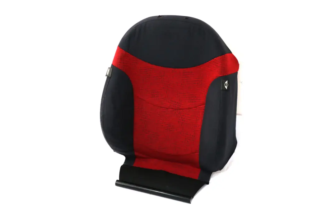BMW Mini Cooper R50 Front Right Sport Seat O/S Backrest Squab Cloth Tartan Red - SKU 7072998 - Part number 7072998