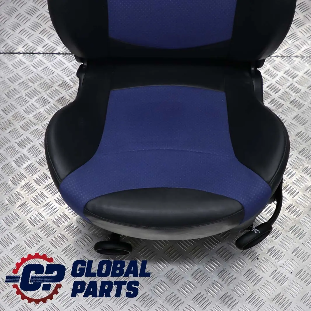 Mini Cooper S R50 R53 Vorne Links Sportsitz Sitz Stoff / Leder Satellite Blau - SKU 7073005-1 - Teilenummer 7073005