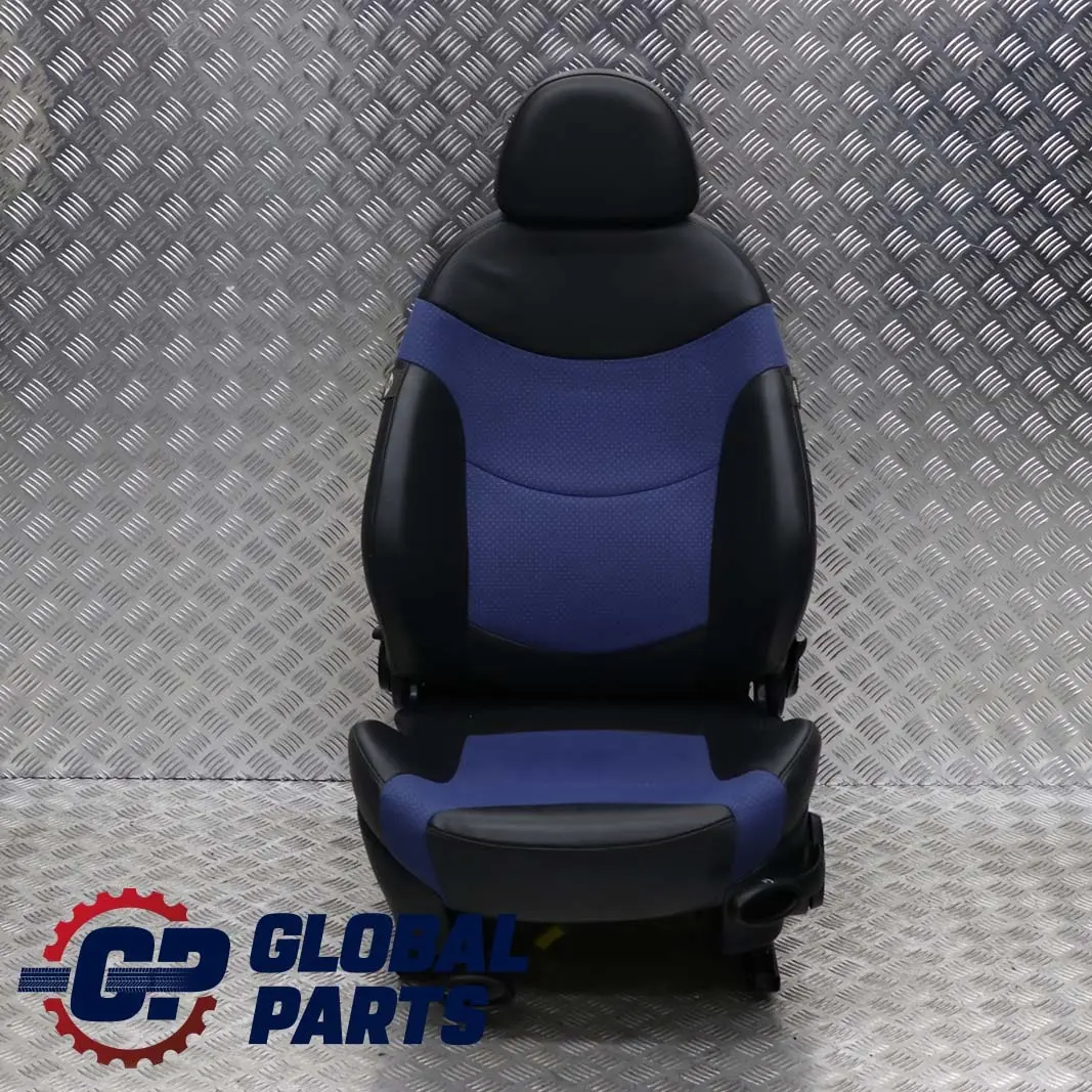 Mini Cooper S R50 R53 Scaun Fata Stanga Textil Piele Albastru Satelit
