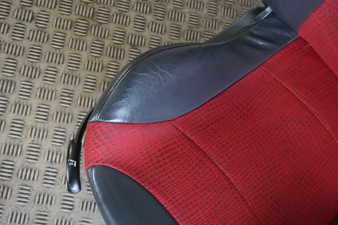 Heated Front Right O/S Sport Cloth / Leather Seat Red to BMW Mini Cooper R50 with Part number 7073012 BMW Mini Cooper R50 Heated Front Right O/S Sport Cloth / Leather Seat Red - SKU 7073012-1 - Part number 7073012