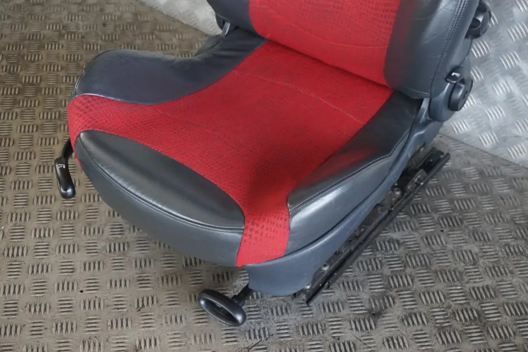 Heated Front Right O/S Sport Cloth / Leather Seat Red to BMW Mini Cooper R50 with Part number 7073012 BMW Mini Cooper R50 Heated Front Right O/S Sport Cloth / Leather Seat Red - SKU 7073012-1 - Part number 7073012