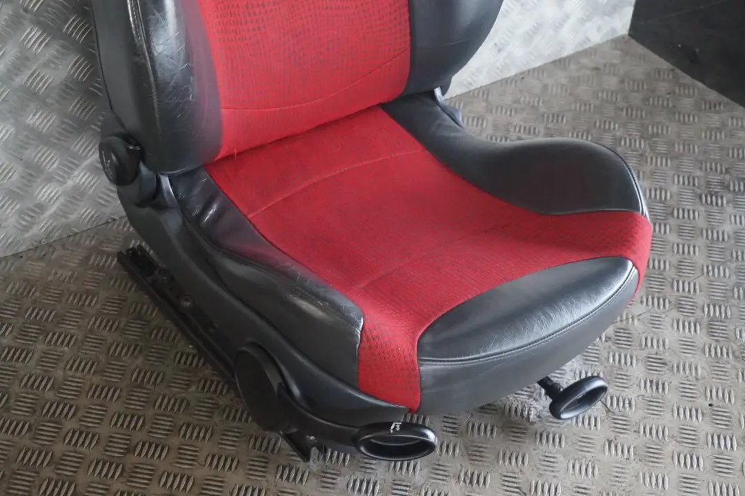 Heated Front Right O/S Sport Cloth / Leather Seat Red to BMW Mini Cooper R50 with Part number 7073012 BMW Mini Cooper R50 Heated Front Right O/S Sport Cloth / Leather Seat Red - SKU 7073012-1 - Part number 7073012