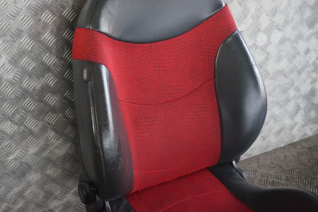 Heated Front Right O/S Sport Cloth / Leather Seat Red to BMW Mini Cooper R50 with Part number 7073012 BMW Mini Cooper R50 Heated Front Right O/S Sport Cloth / Leather Seat Red - SKU 7073012-1 - Part number 7073012