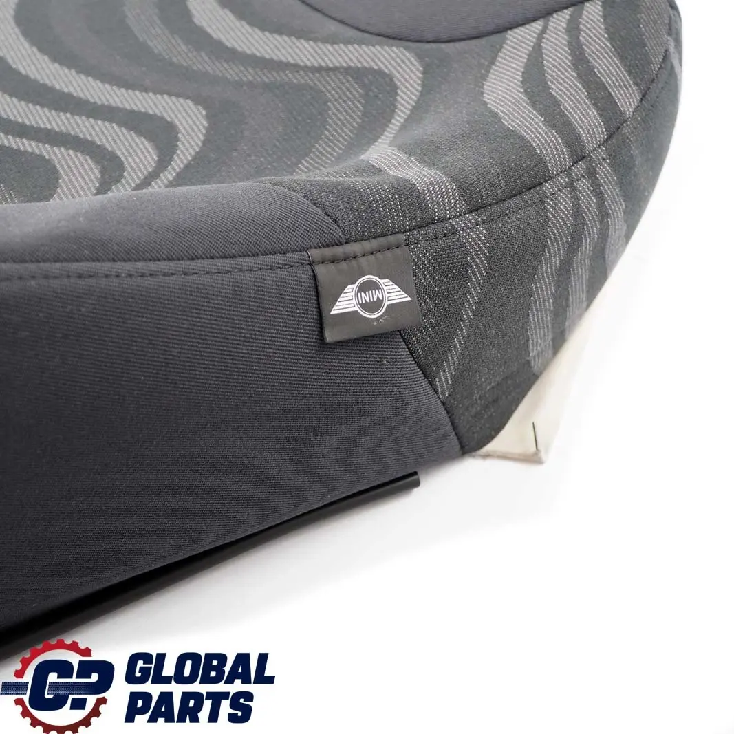 Asiento Delantero Derecho Tela Cubre Respaldo Aqua Panther Negro para Mini R50 con número de pieza 7073068 Mini R50 Asiento Delantero Derecho Tela Cubre Respaldo Aqua Panther Negro - SKU 7073068-1 - Número de pieza 7073068