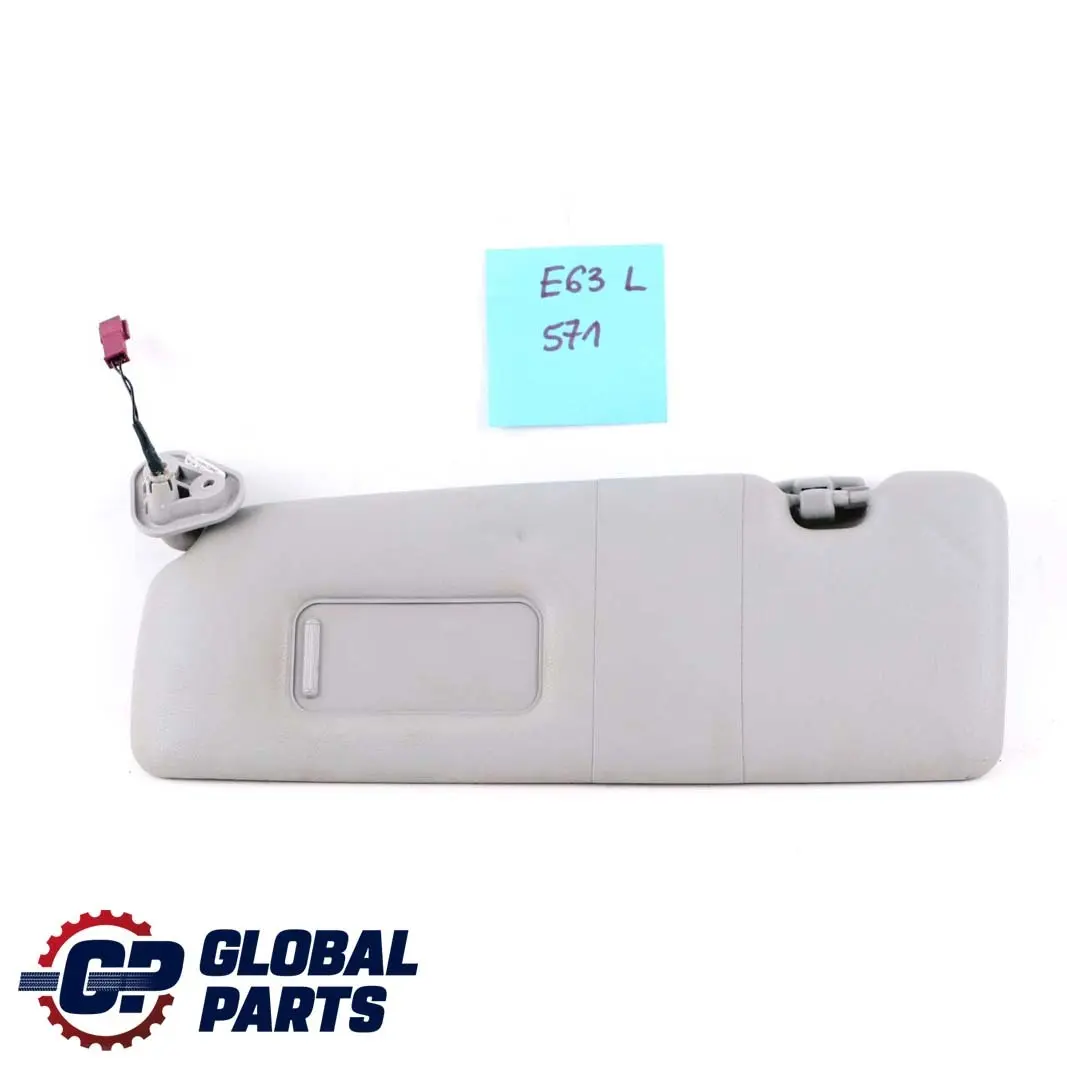 Sun Visor Mirror Left N/S Himmelgrau Grey to BMW E63 with Part number 7073571 BMW E63 Sun Visor Mirror Left N/S Himmelgrau Grey - SKU 7073571 - Part number 7073571