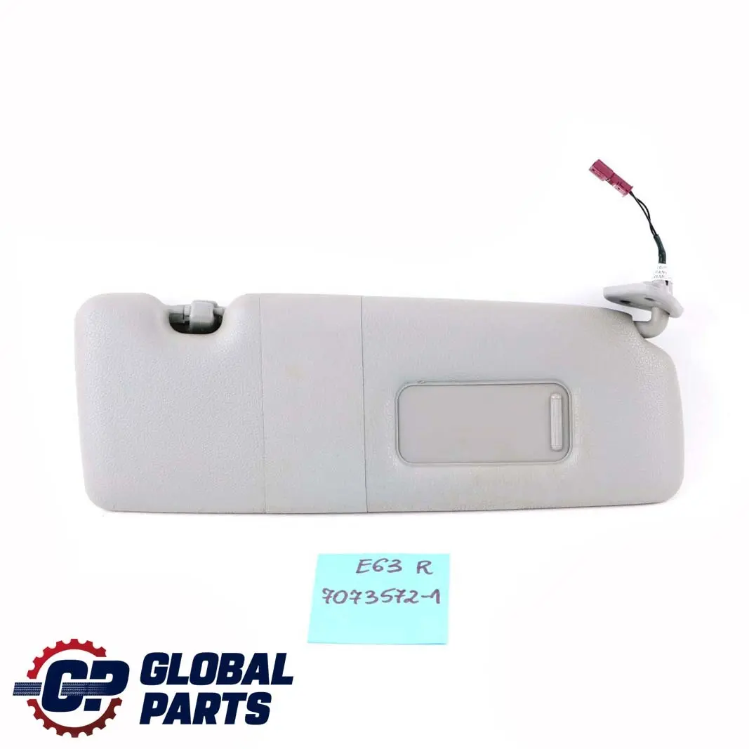 Sun Visor BMW E63 Mirror Trim Panel Cover Right O/S Himmelgrau Grey to with Part number 7073572 Sun Visor BMW E63 Mirror Trim Panel Cover Right O/S Himmelgrau Grey - SKU 7073572-1 - Part number 7073572